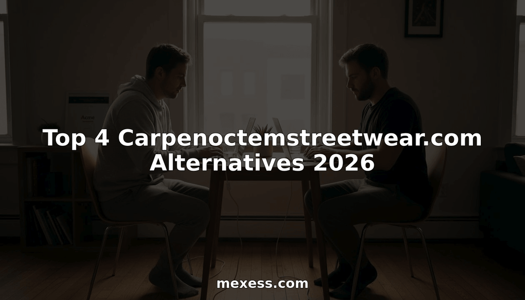 Two men browsing streetwear brands at home