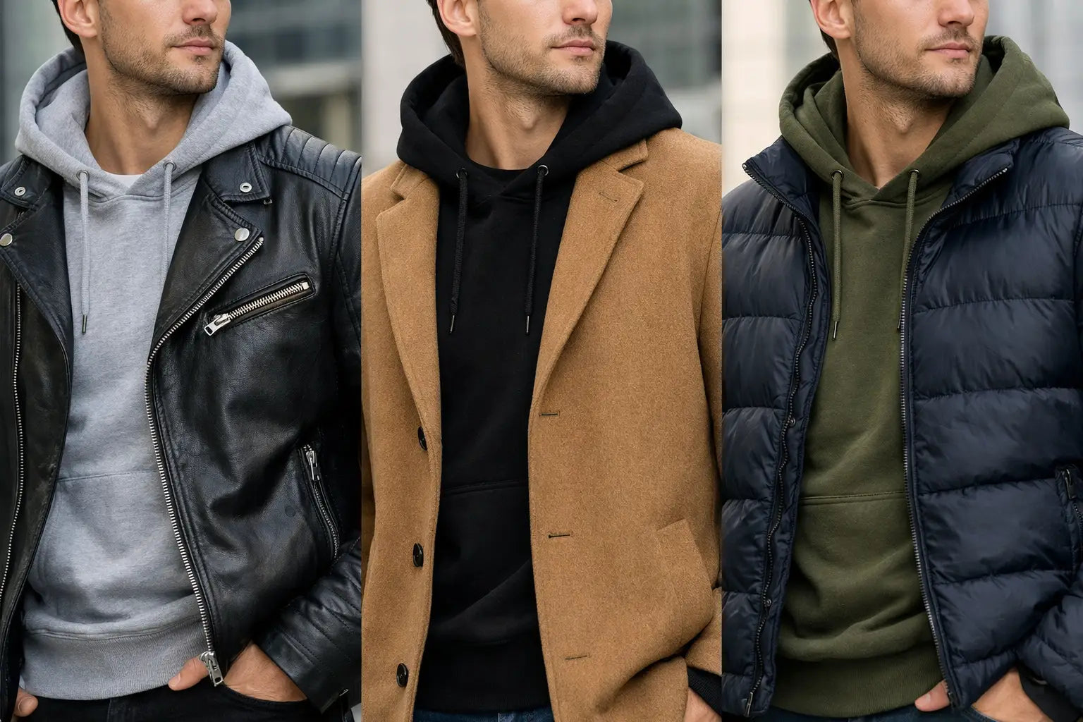 How to Wear Hoodies Under Outerwear