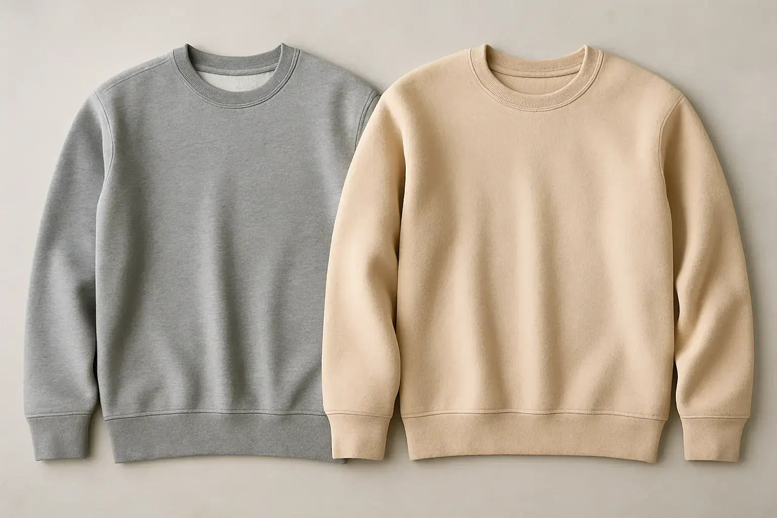 French Terry vs Fleece Sweatshirts