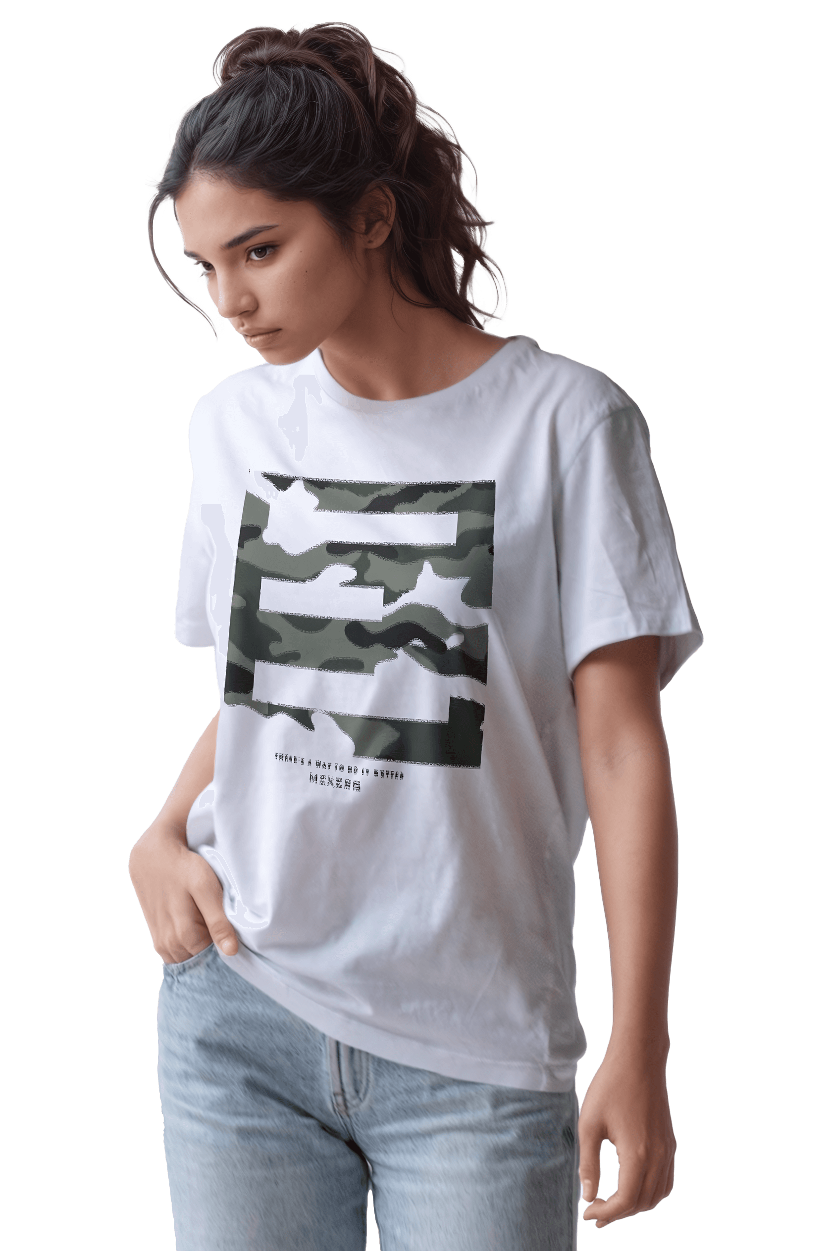 T-shirt с щампа