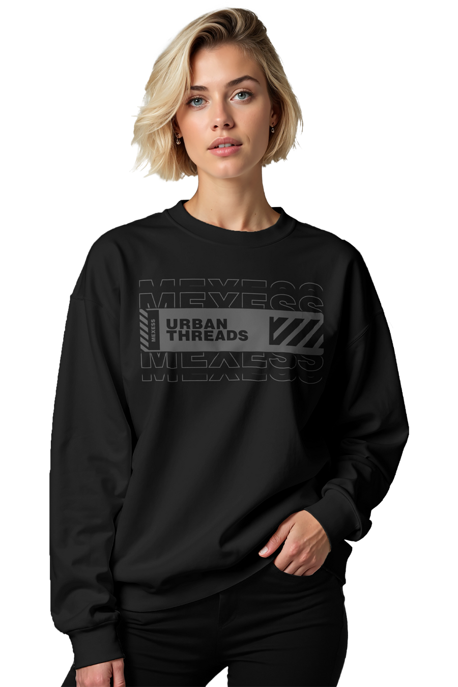 Sweatshirt Rundhalsausschnitt Bio-Baumwolle