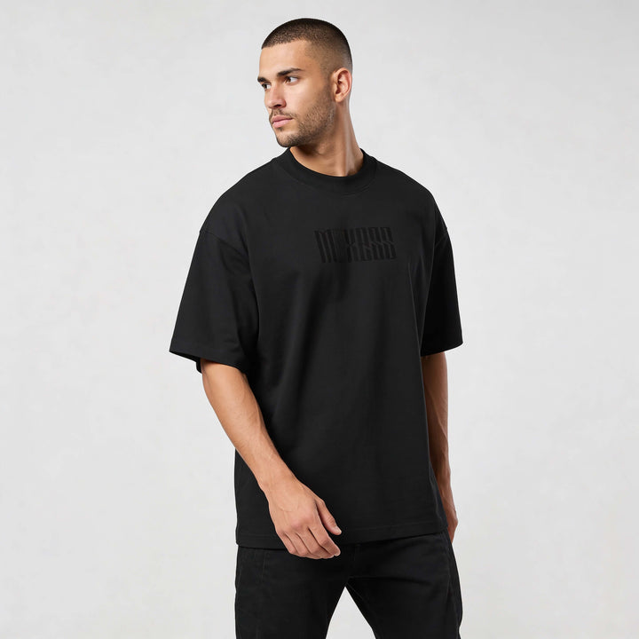 oversized t-shirt Essential Oversized T-shirt BL720 in black, heavyweight organic cotton streetwear fit