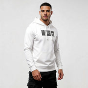 Man wearing Iconic Streetwear Hoodie DR720 by MEXESS, featuring a modern design and clean look. Perfect streetwear hoodie for men.