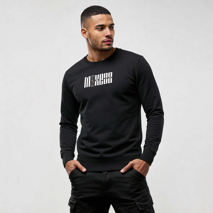 Men's streetwear sweatshirt RO720 by MEXESS with a modern fit for urban style