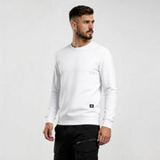 Model wearing Iconic Streetwear Sweatshirt RO721, featuring minimalist design for urban style. Ideal streetwear sweatshirt for everyday.