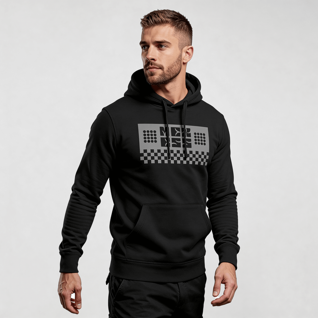 Alt Tag: streetwear hoodie Iconic Streetwear Hoodie DR666 black men&