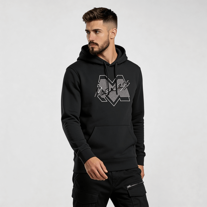 Iconic Streetwear Hoodie DR673 by MEXESS featuring minimalist design and urban style.