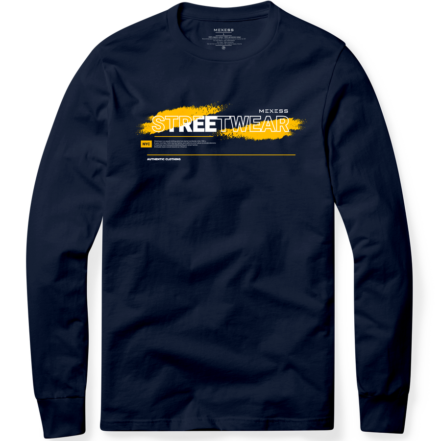 Long sleeve T-shirt с щампа