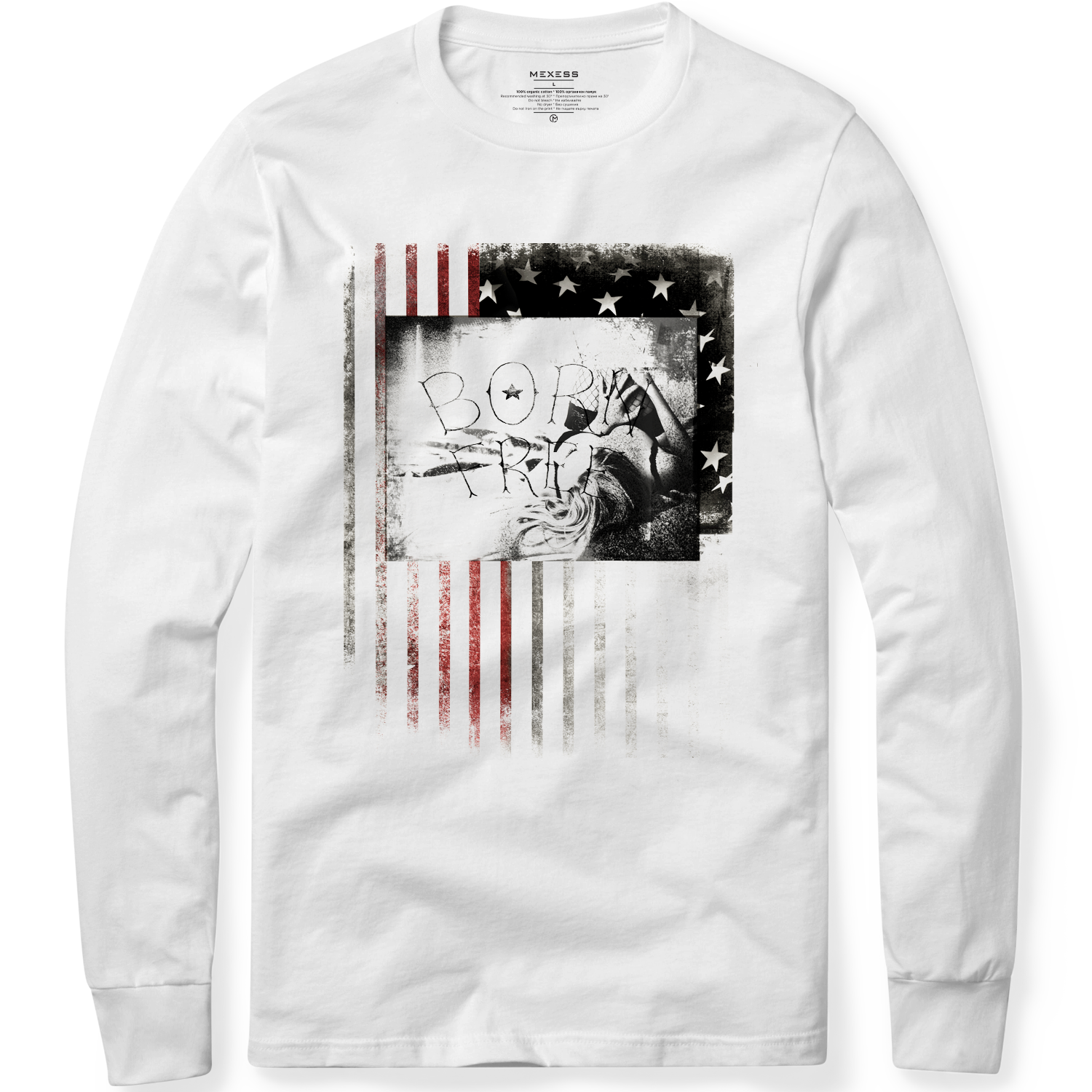 Long sleeve T-shirt с щампа