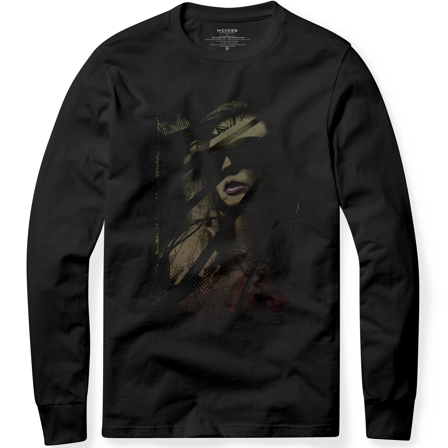 Long sleeve T-shirt с щампа