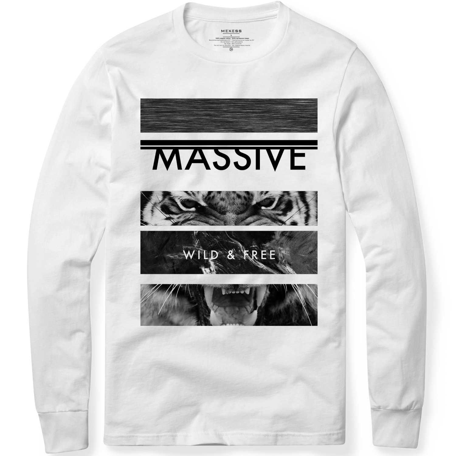 Long sleeve T-shirt с щампа