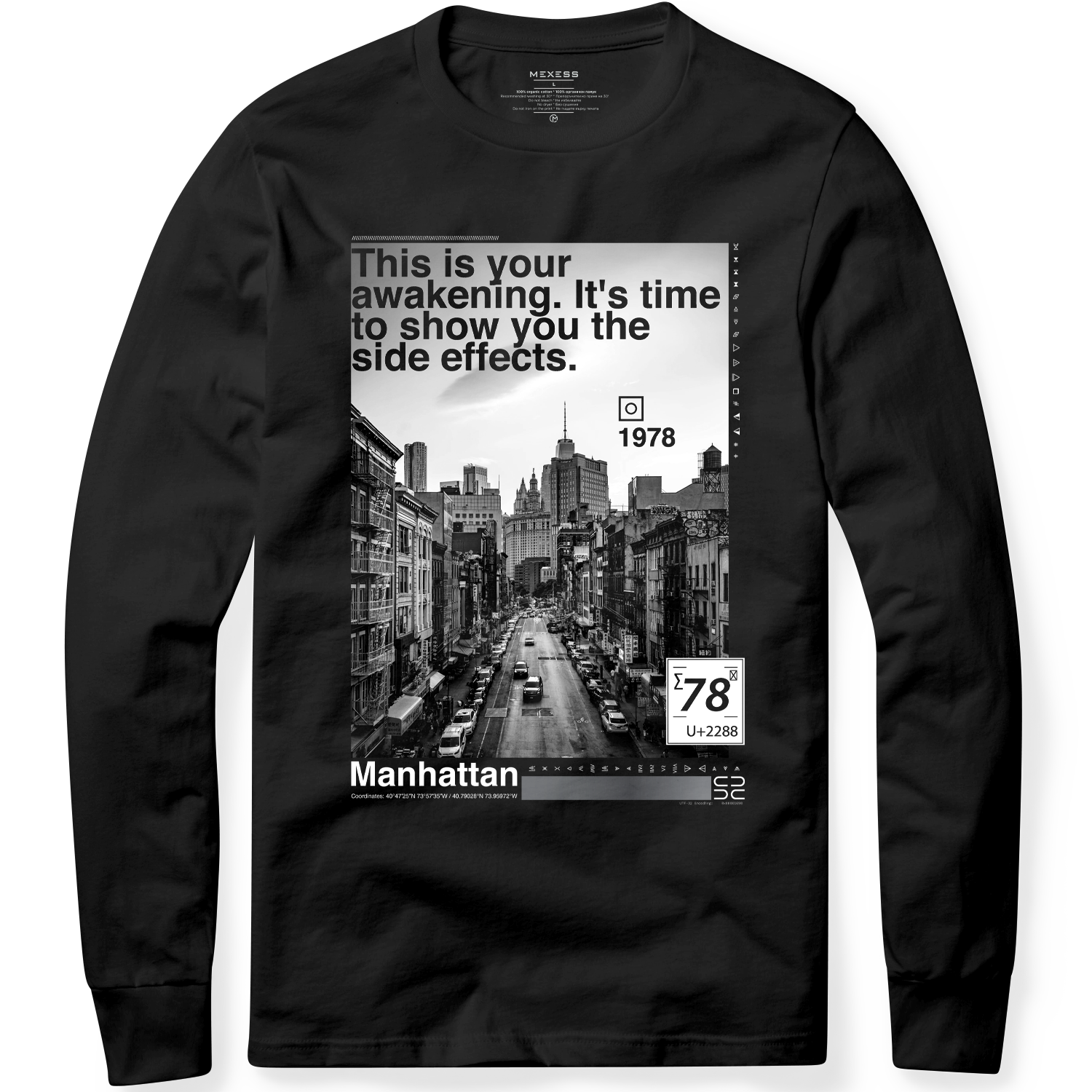 Long sleeve T-shirt с щампа