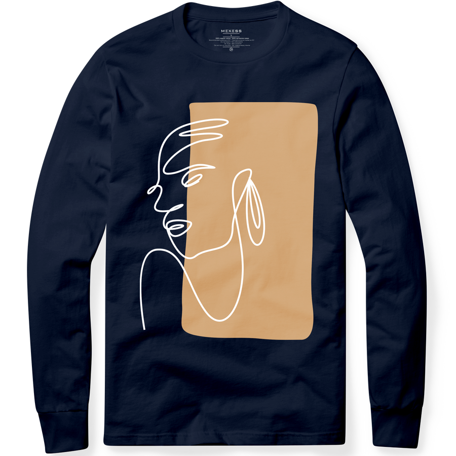 Long sleeve T-shirt с щампа