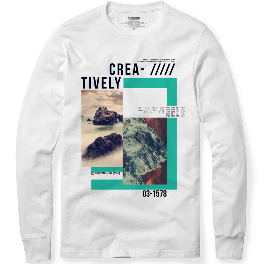 Long sleeve T-shirt с щампа