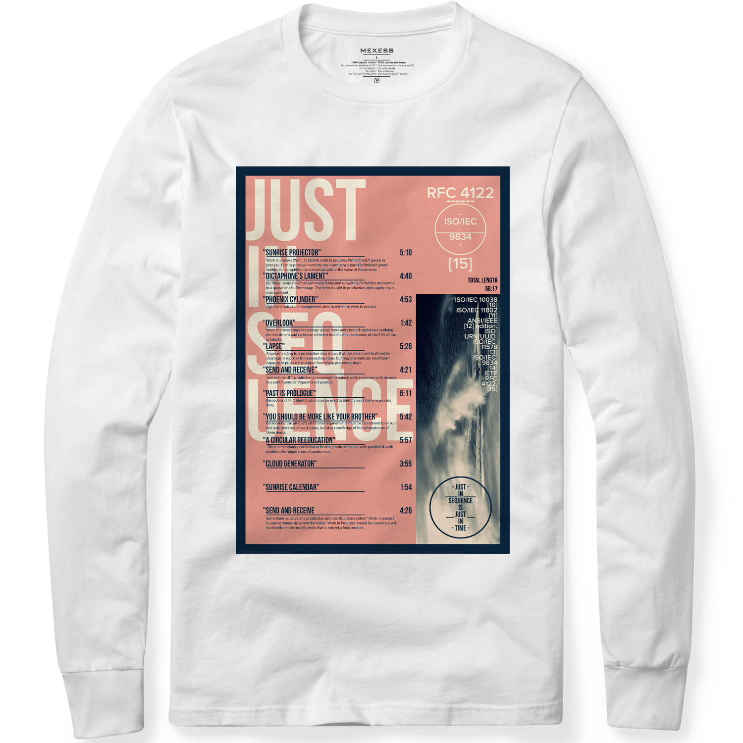 Long sleeve T-shirt с щампа