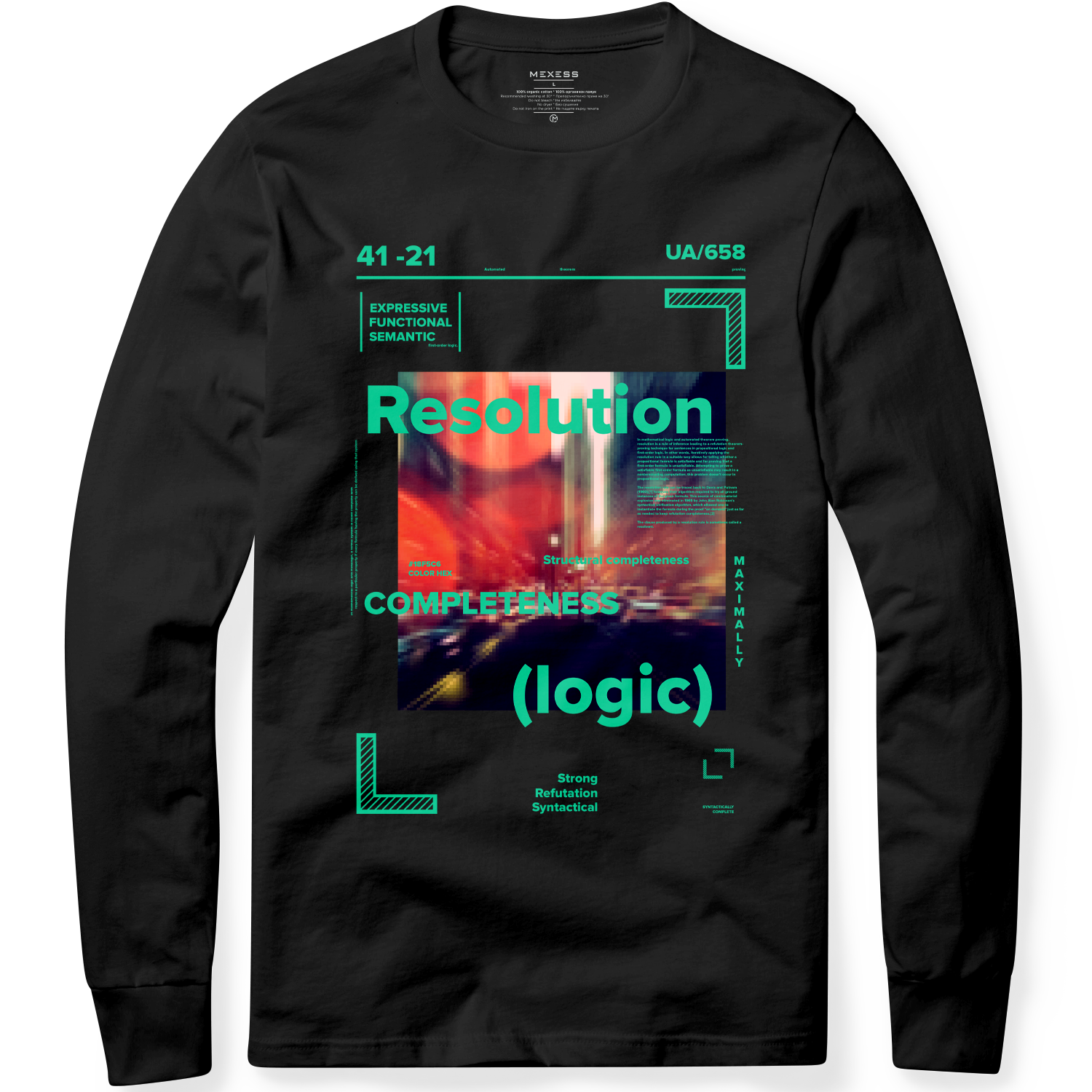 Long sleeve T-shirt с щампа