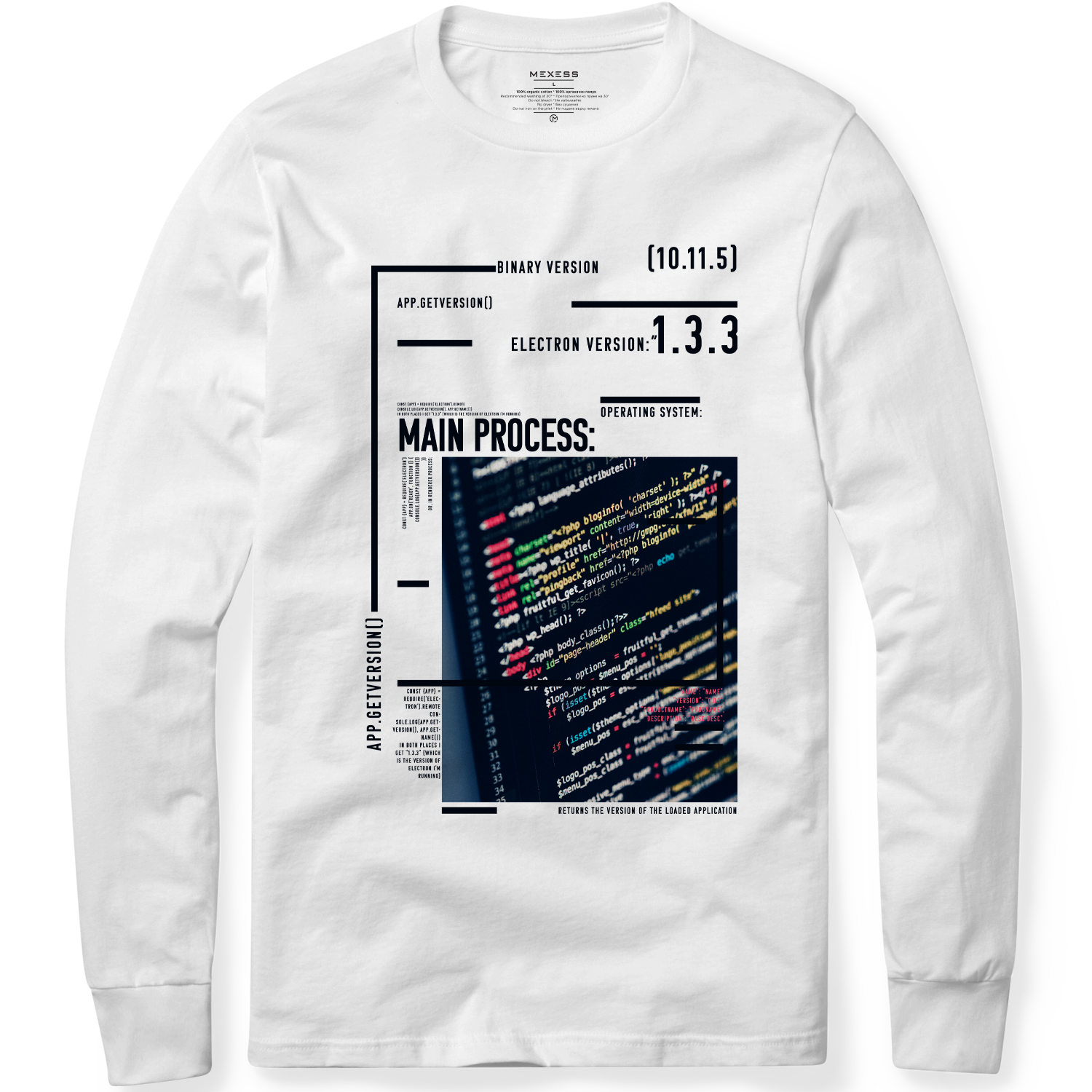 Long sleeve T-shirt с щампа