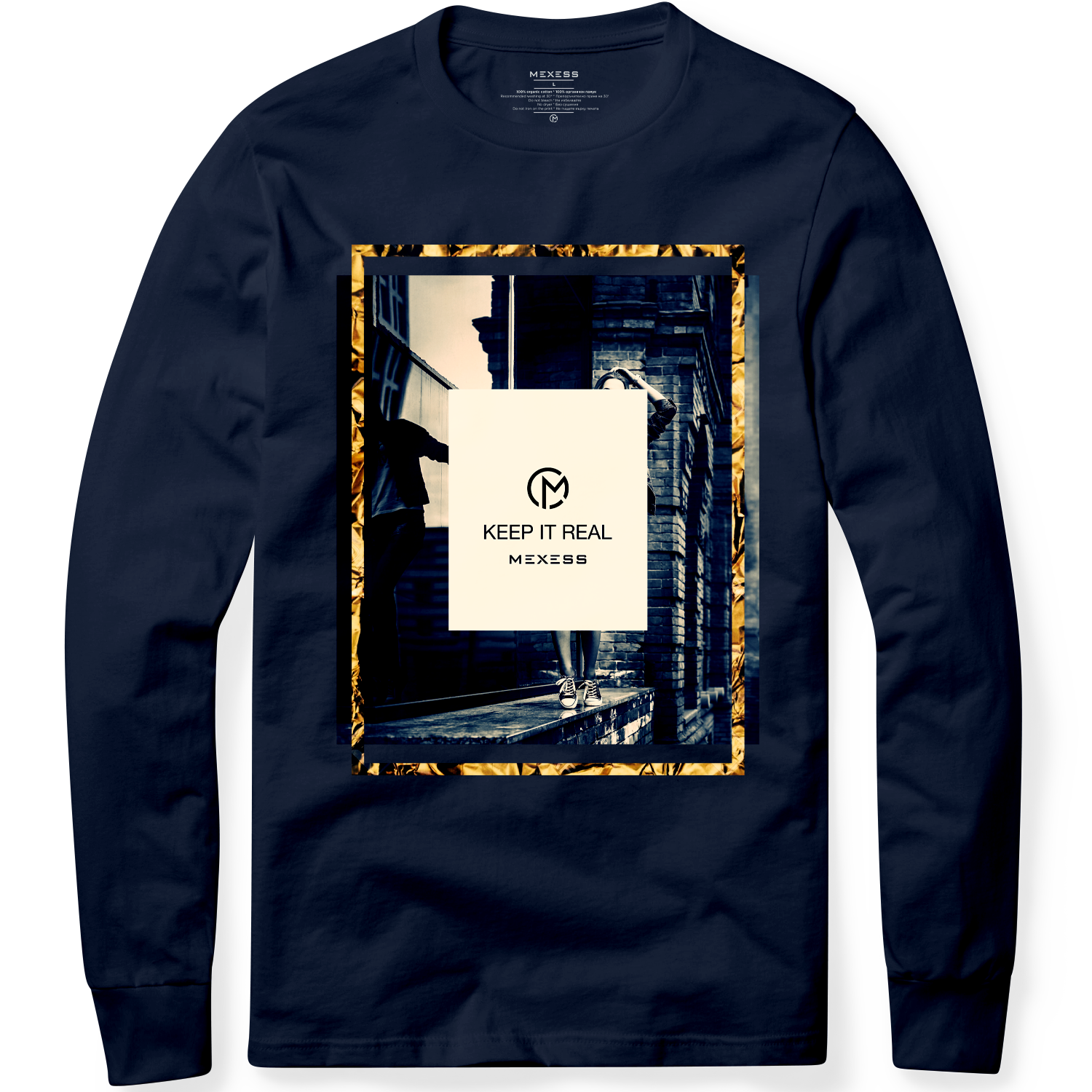 Long sleeve T-shirt с щампа