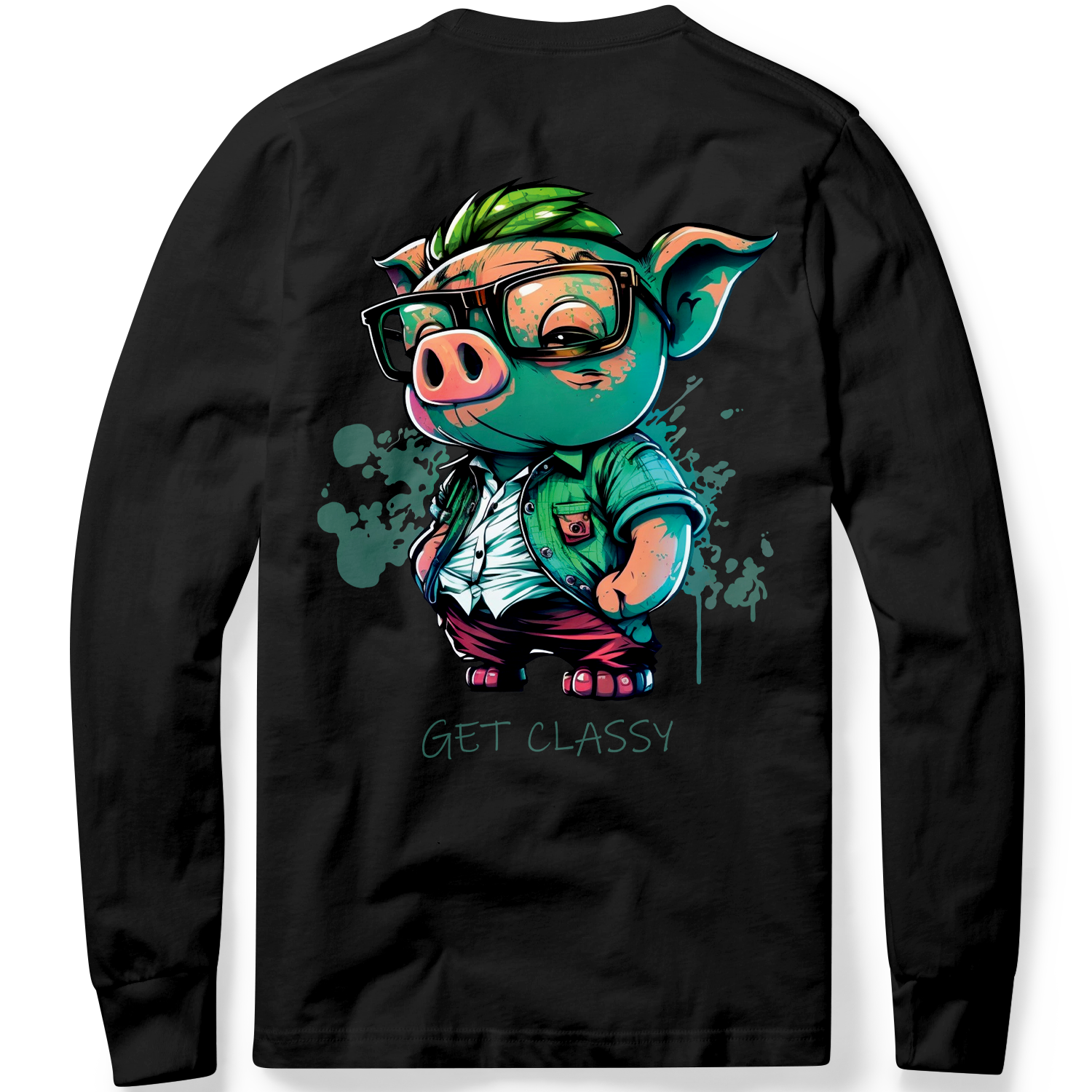 Long sleeve T-shirt с щампа