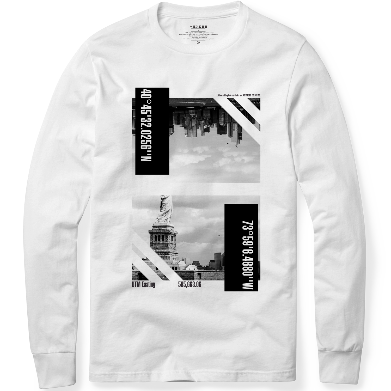 Long sleeve T-shirt с щампа