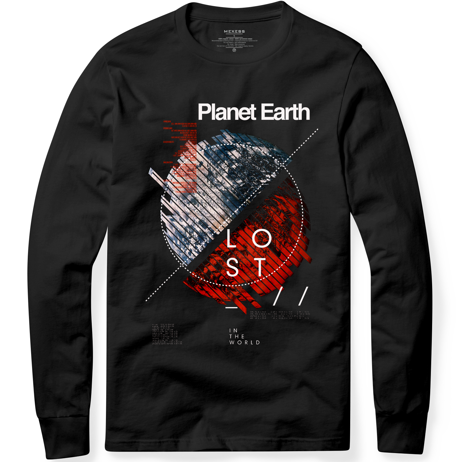 Long sleeve T-shirt с щампа