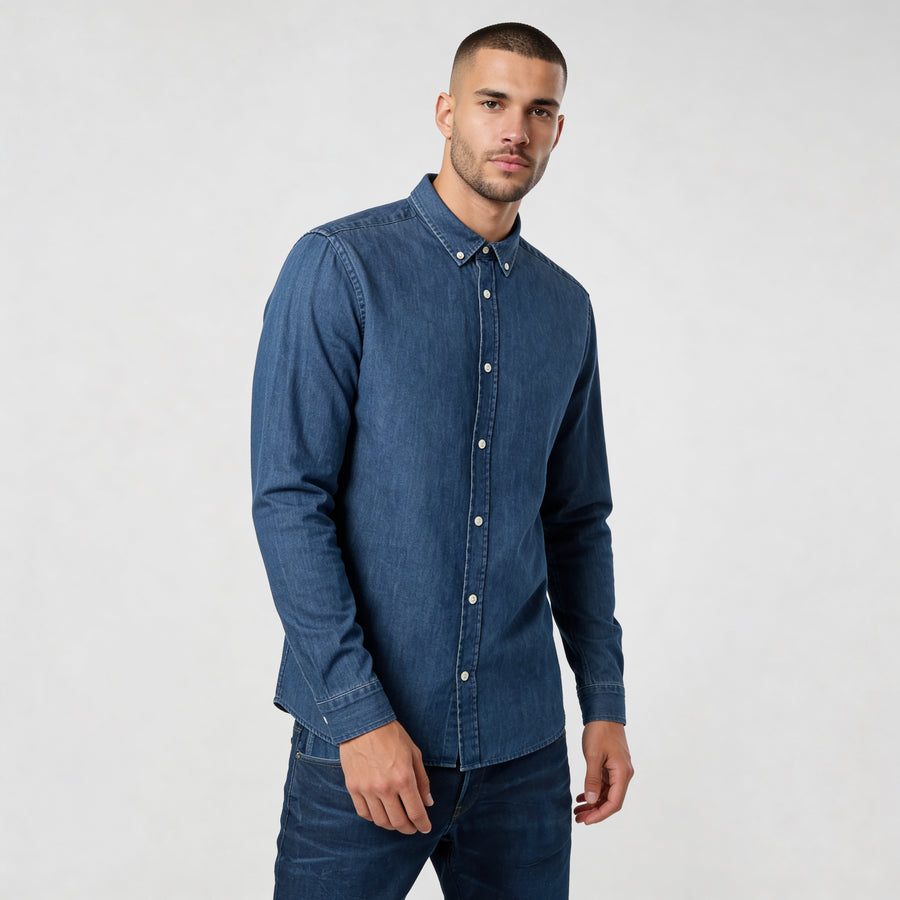 Denim Shirt – Washed Minimal Essential