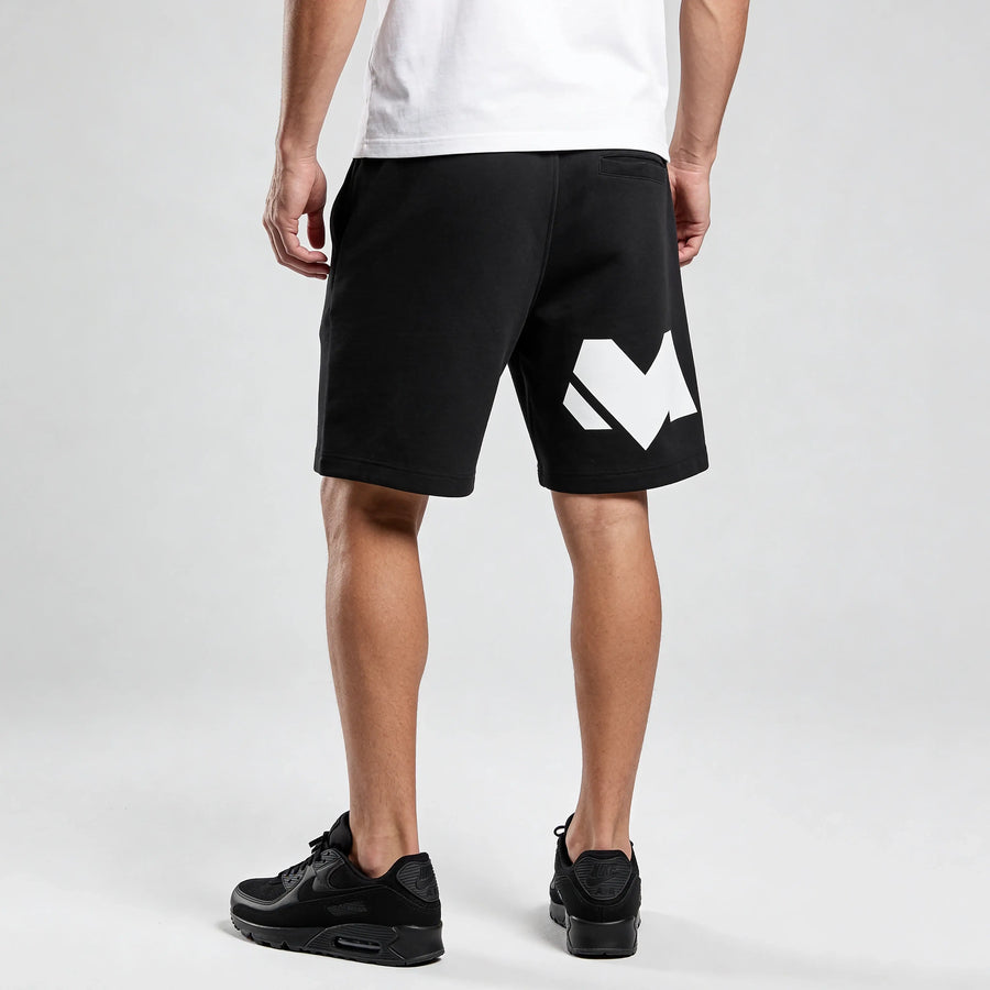 Fleece shorts met M-logo op de achterkant