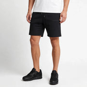 Fleece short met zwart logo