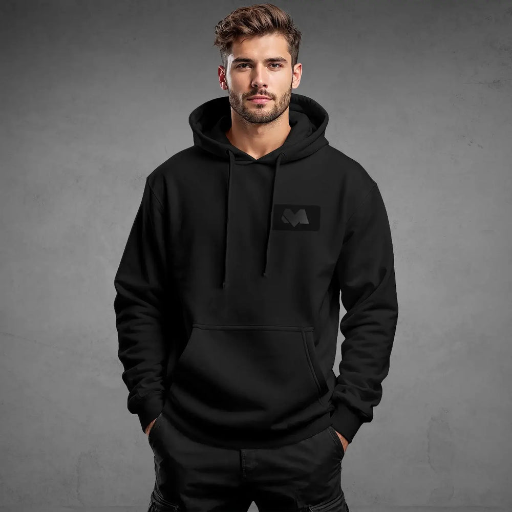 Iconic Streetwear Hoodie DR685 by MEXESS for men, featuring minimal logo design, perfect for modern urban style enthusiasts.