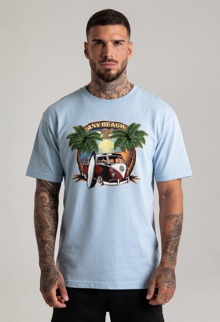 MEXESS CN405 Light Blue T-shirt on model